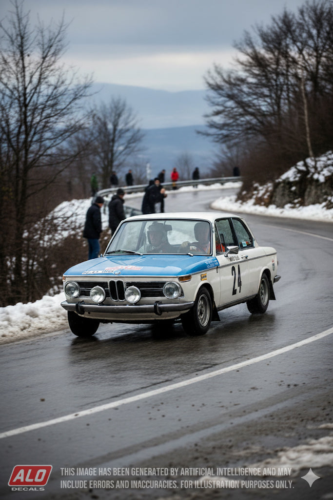 1969 MONTE CARLO RALLY # 24 BMW 2002 TIMO MÄKINEN/PAUL EASTER 1:43 DECALS