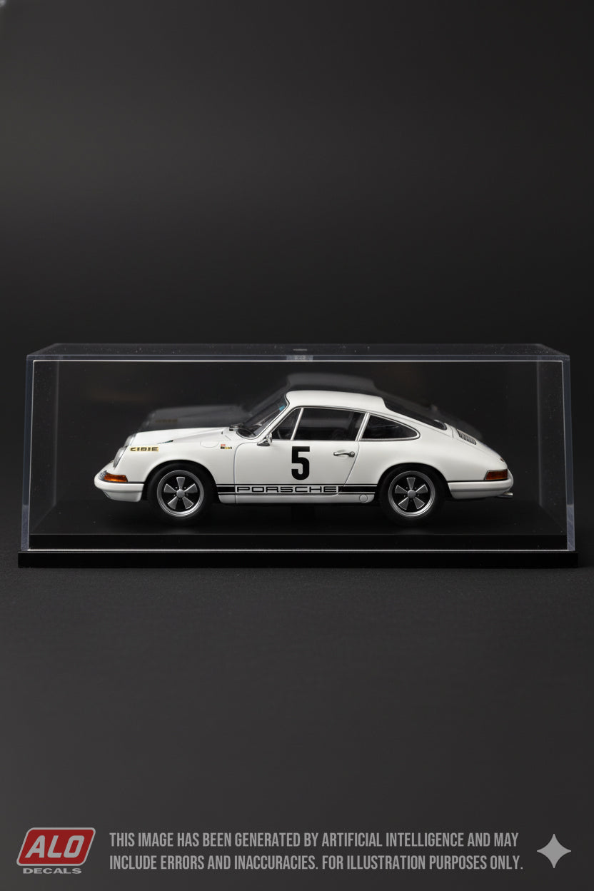 1969 NEIGE ET GLACE # 5 PORSCHE 911 R GERARD LARROUSSE/JEAN-CLAUDE PERRAMOND 1:43 DECALS