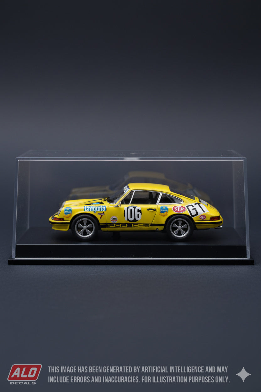1969 NÜRBURGRING 1000 KMS #106 PORSCHE 911 JÜRGEN NEUHAUS/DIETER FRÖHLICH 1:43, 1:24 DECALS