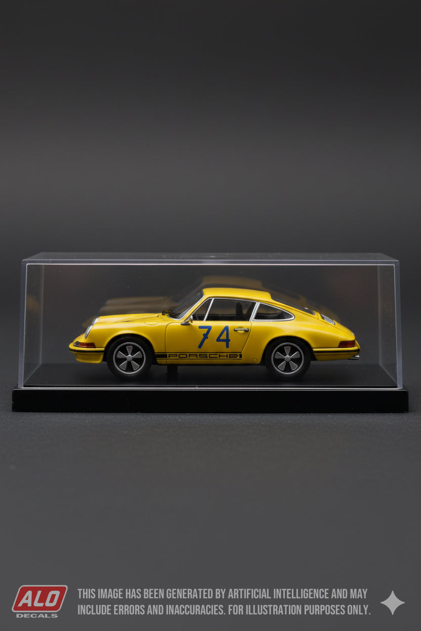 1969 TARGA FLORIO # 74 PORSCHE 911 GIANFRANCO BONETTO/E. DONZEL MORES 1:43 DECALS