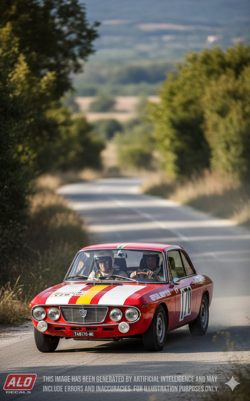 1969 TOUR DE FRANCE #170 LANCIA FULVIA HF GIORGIO PIANTA/ELADIO DONCEL 1:43 DECALS