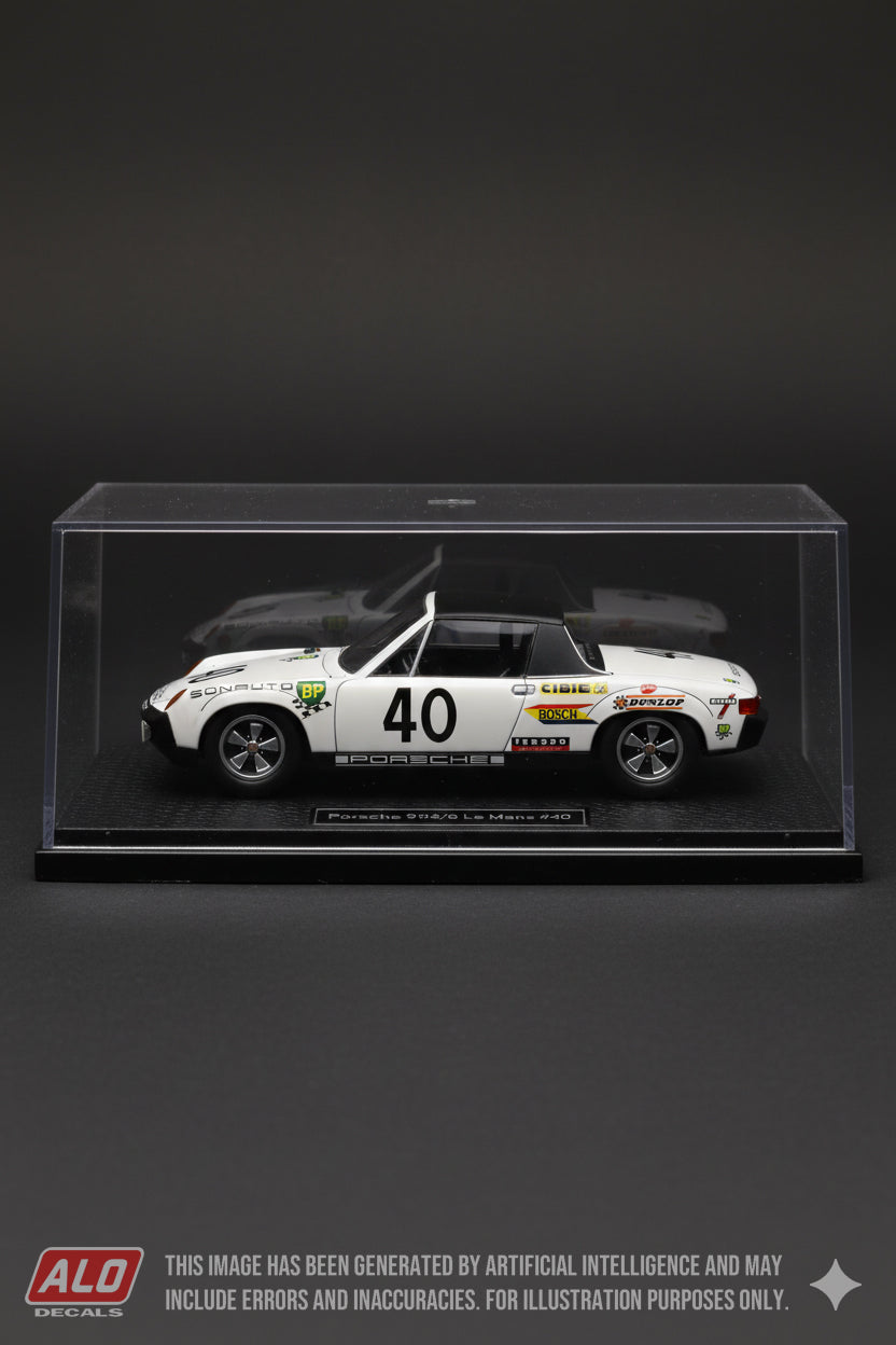 1970 LE MANS 24 HOURS #40 VW-PORSCHE 914 CLAUDE BALLOT-LENA/GUY CHASSEUIL 1:43, 1:32 DECALS