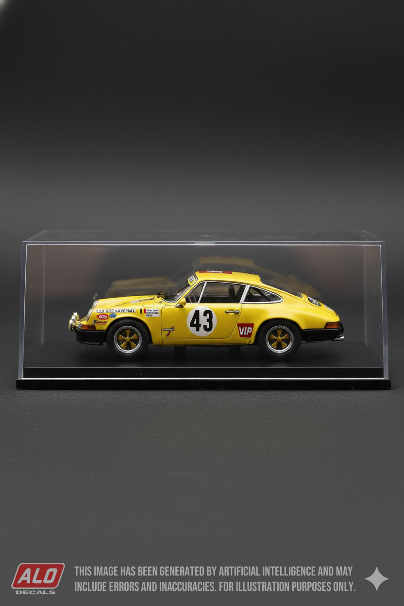 1970 LE MANS 24 HOURS #43 PORSCHE 911 JEAN-PIERRE GABAN/WILLY BRAILLARD 1:43 DECALS