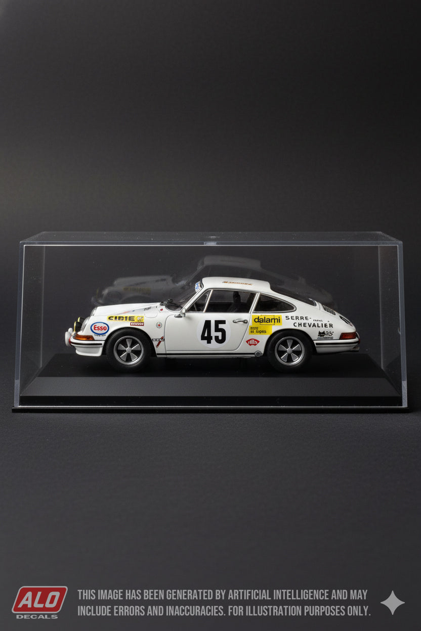 1970 LE MANS 24 HOURS #45 PORSCHE 911 CLAUDE LAURENT/JACQUES MARCHE 1:43 DECALS