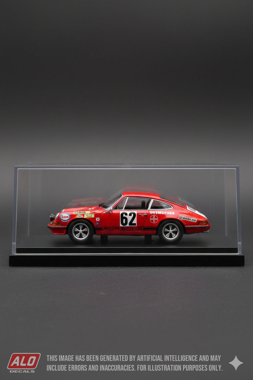 1970 LE MANS 24 HOURS #62 PORSCHE 911 RENE MAZZIA/PIERRE MAUROY 1:43 DECALS