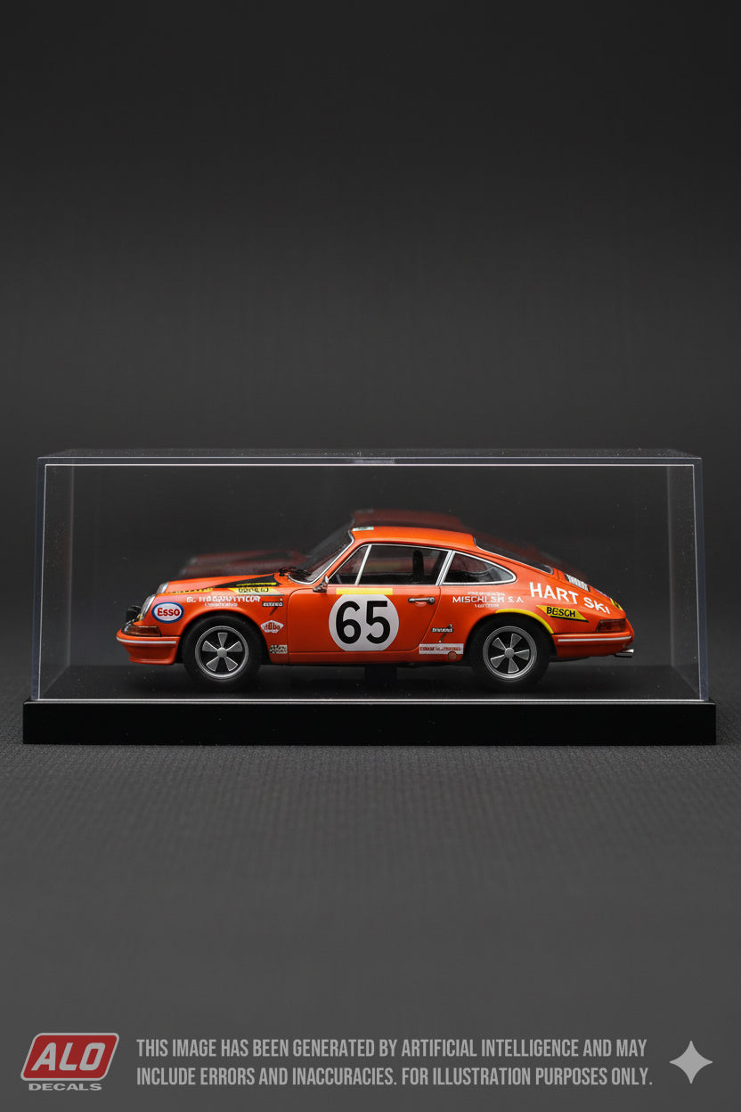 1970 LE MANS 24 HOURS #65 PORSCHE 911 CLAUDE HALDI/ARTHUR BLANK 1:43 DECALS