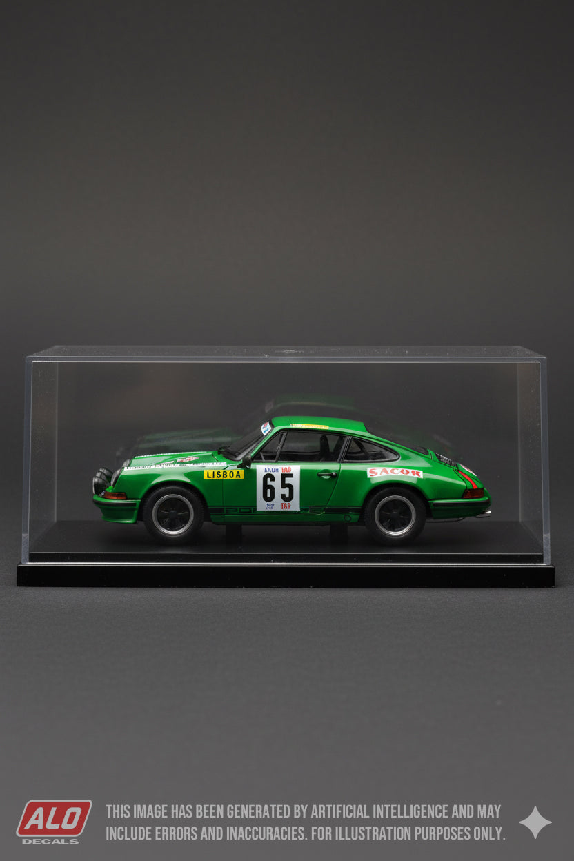 1970 TAP RALLY PORTUGAL #65 PORSCHE 911 AMERICO NUNES/FERNANDO FONSECA 1:43, 1:32 DECALS