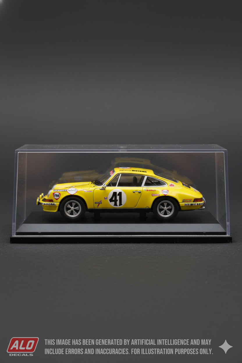 1971 LE MANS 24 HOURS #41 PORSCHE 911 JEAN-PIERRE GABAN/WILLY BRAILLARD 1:43 DECALS