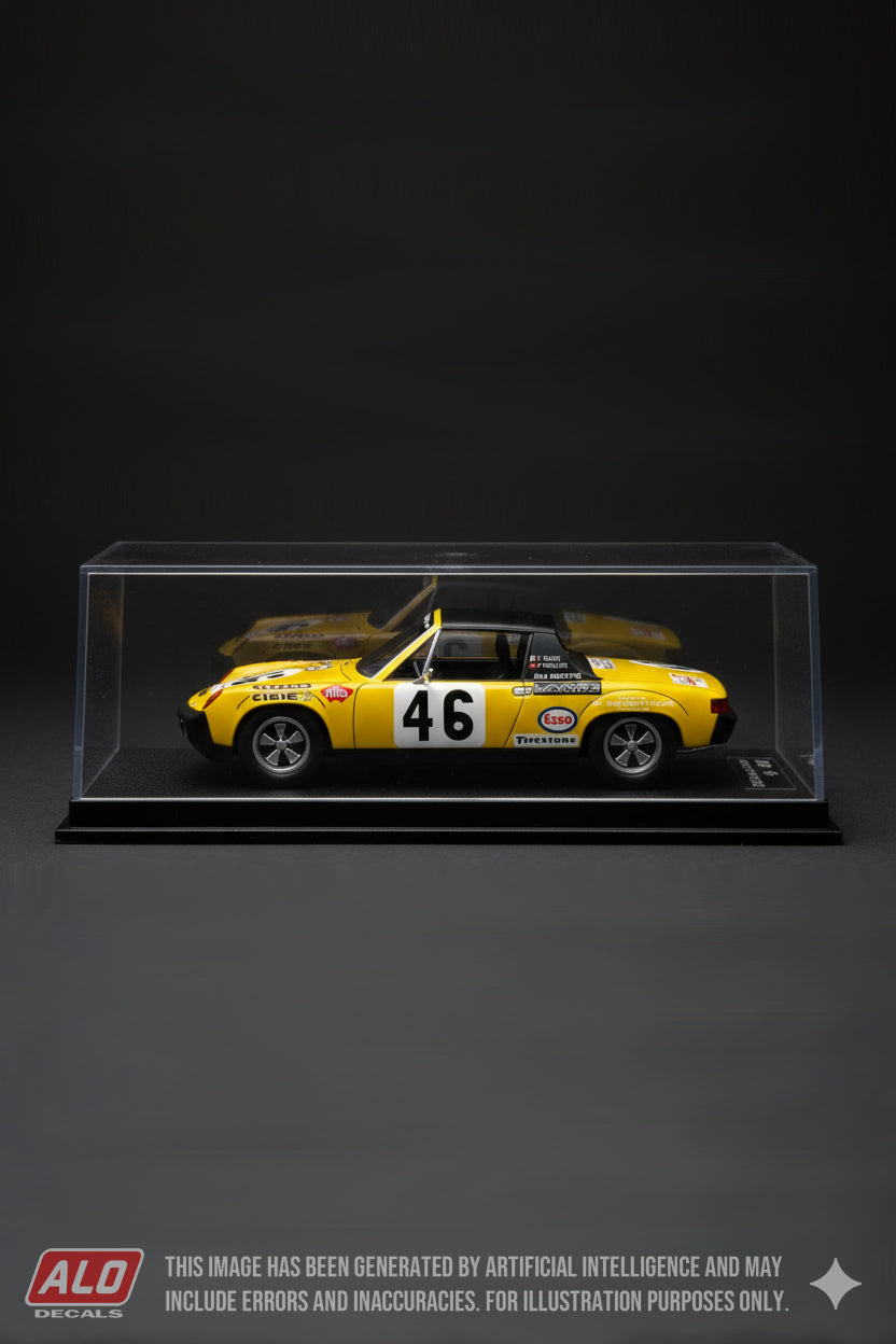 1971 LE MANS 24 HOURS #46 VW-PORSCHE 914 PAUL KELLER/JEAN SAGE 1:43, 1:32 DECALS
