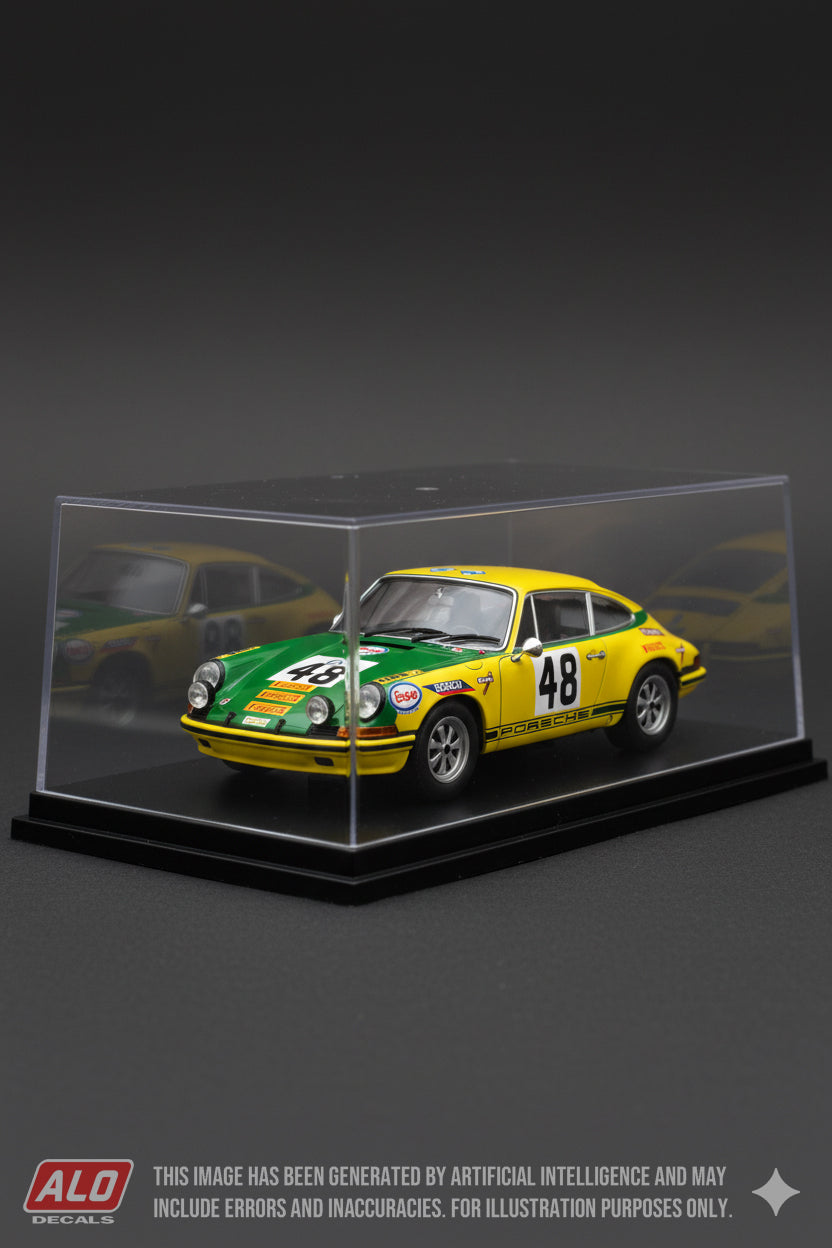 1971 LE MANS 24 HOURS #48 PORSCHE 911 MARIO ILOTTE/JEAN-PIERRE HANRIOUD 1:43 DECALS
