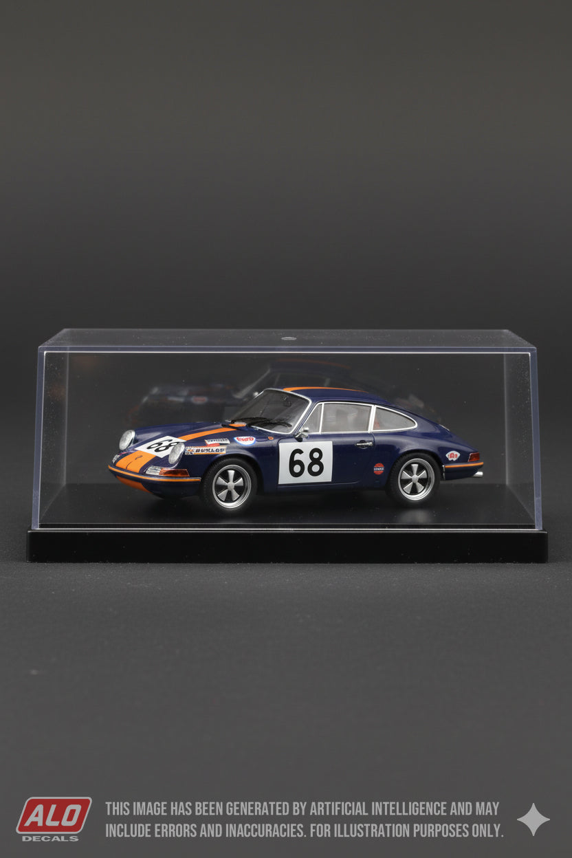 1971 LE MANS 24 HOURS #68 PORSCHE 911 JOHN CHATHAM/MIKE COOMBE/BILL TUCKETT 1:43 DECALS