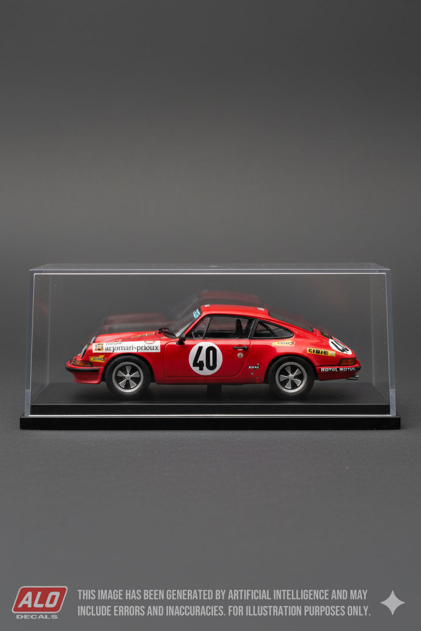 1972 LE MANS 24 HOURS #40 PORSCHE 911 PIERRE MAUROY/MARCEL MIGNOT 1:43 DECALS
