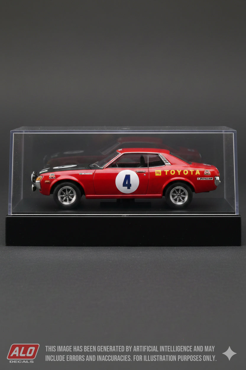 1973 ACROPOLIS RALLY #4 TOYOTA CELICA OVE ANDERSSON/GUNNAR HAGGBOM 1:43 DECALS