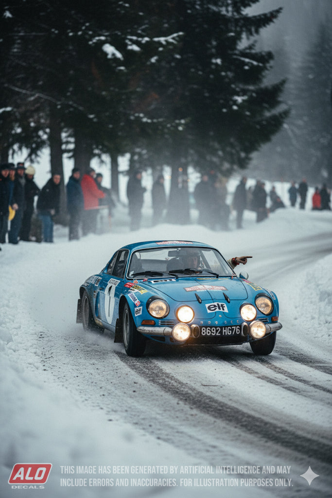 1973 MONTE CARLO RALLY # 1 ALPINE A110 BERNARD DARNICHE/ALAIN MAHE 1:43 DECALS