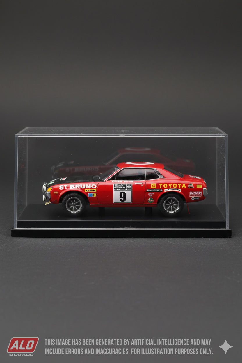 1973 RAC RALLY #9 TOYOTA CELICA OVE ANDERSSON/GERAINT PHILLIPS 1:43 DECALS