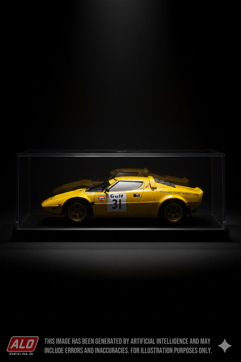 1977 TULPENRALLYE #31 LANCIA STRATOS TOON VAN BEUSEKOM/RENE JONKERS 1:43 DECALS