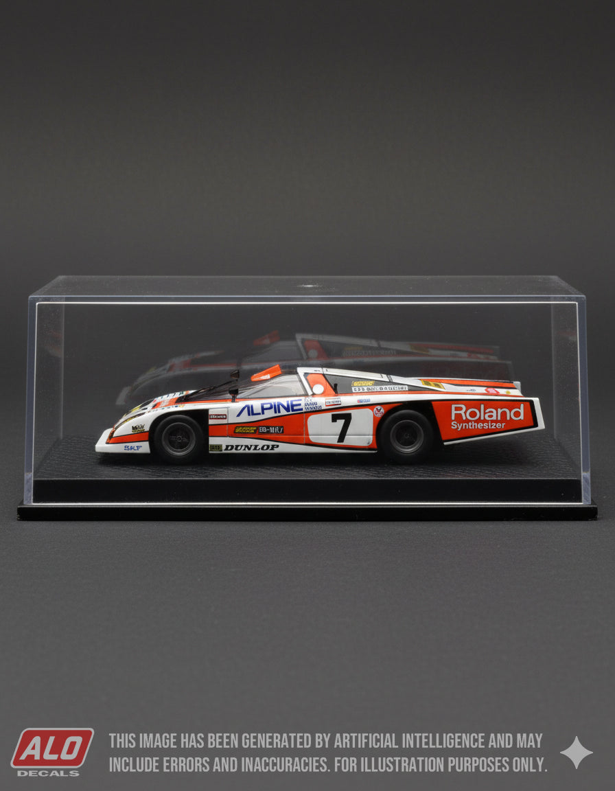 1979 LE MANS 24 HOURS # 7 DOME ZERO TONY TRIMMER/BOB EVANS 1:43 DECALS