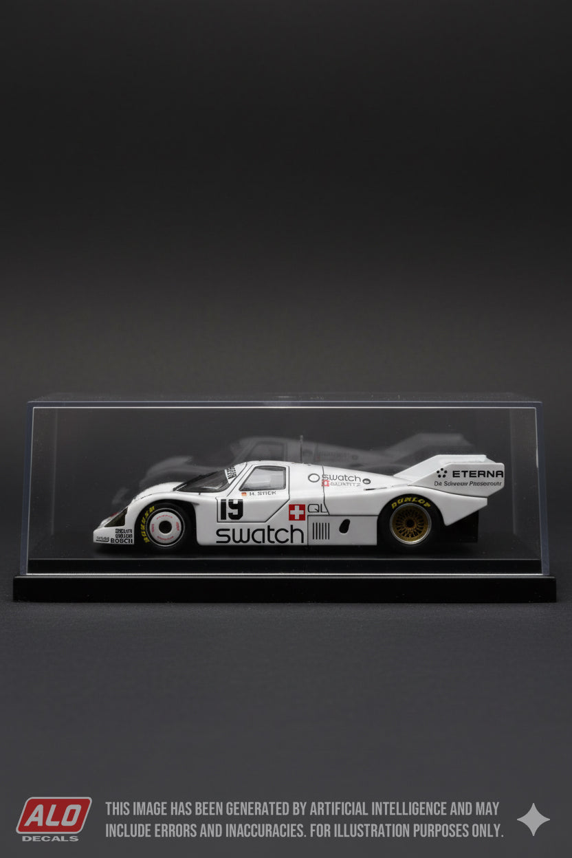 1984 MONZA 1000 KMS #19 PORSCHE 956 JOACHIM STUCK/HARALD GROHS/WALTER BRUN 1:43, 1:32 DECALS