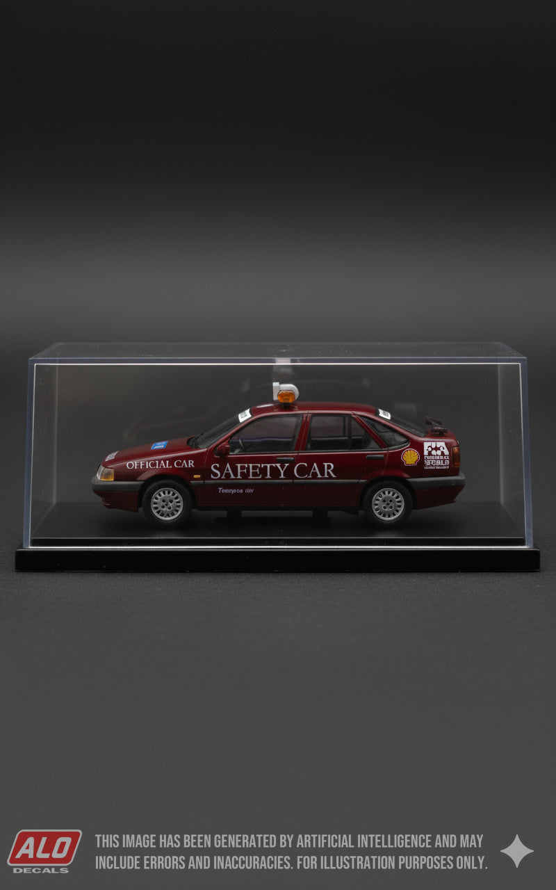 1993 BRAZILIAN GP FIAT TEMPRA FIRST-EVER OFFICIAL FIA PACE CAR 1:43 DECALS