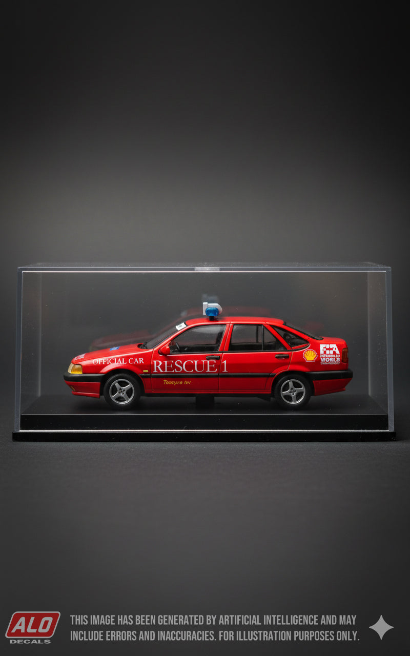 1993 BRAZILIAN GP FIAT TEMPRA RESCUE CAR 1:43 DECALS