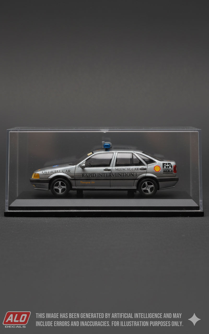 1993 BRAZILIAN GP FIAT TEMPRA SAFETY/MEDICAL CAR 1:43 DECALS