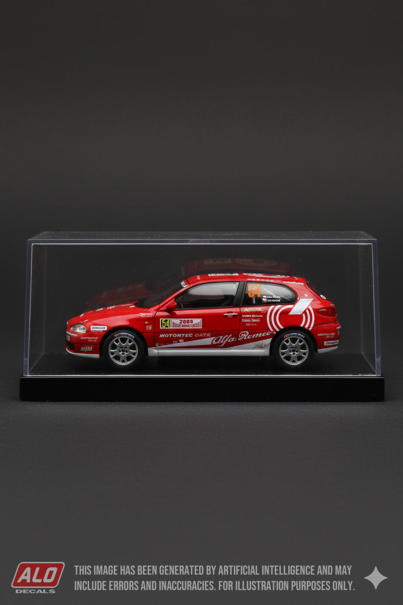 2009 MONTE CARLO RALLY #54 ALFA ROMEO 147 MARTIN RADA/ROMAN PETR 1:43 DECALS