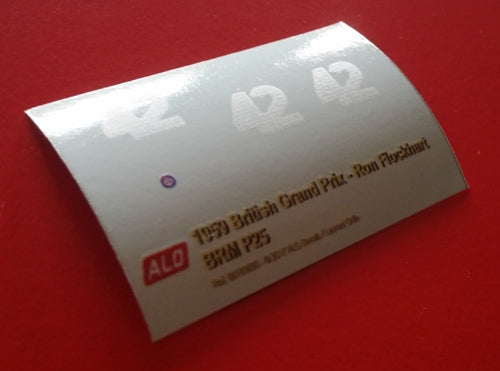 1959 GERMAN GP #42 BRM P25 RON FLOCKHART 1:43 DECALS