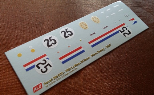 1963 LE MANS 24 HOURS #25 FERRARI 250 GTO PIERRE DUMAY/"ELDE" 1:43, 1:24, 1:18 DECALS