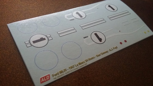 1967 LE MANS 24 HOURS # 1 FORD MK.IV DAN GURNEY/A.J. FOYT 1:43 DECALS