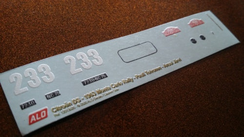 1963 MONTE CARLO RALLY #233 CITROËN DS PAULI TOIVONEN/ANSSI JÄRVI 1:43 DECALS