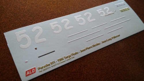 1966 TARGA FLORIO #52 PORSCHE 911 JEAN-PIERRE NICOLAS/JEAN-LOUP PELLECUER 1:43 DECALS