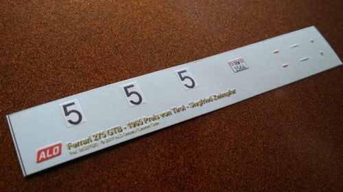 1965 PREIS VON TIROL, INNSBRUCK #5 FERRARI 275 GTB SIEGFRIED ZWIMPFER 1:43, 1:18 DECALS