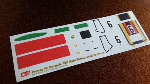 1967 MAINZ-FINTHEN #6 PORSCHE 906 HANS TSCHIEMER 1:43 DECALS