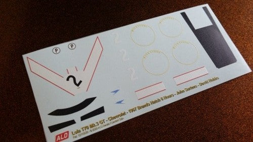 1967 BRANDS HATCH 6 HOURS # 2 LOLA T70 JOHN SURTEES/DAVID HOBBS 1:43 DECALS