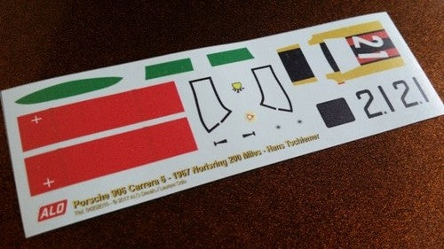 1967 NÜRNBERG 200 MILES #21 PORSCHE 906 HANS TSCHIEMER 1:43 DECALS