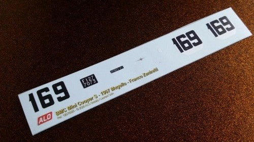 1967 MUGELLO GP #169 BMC MINI FRANCO ZANIRATTI 1:43 DECALS