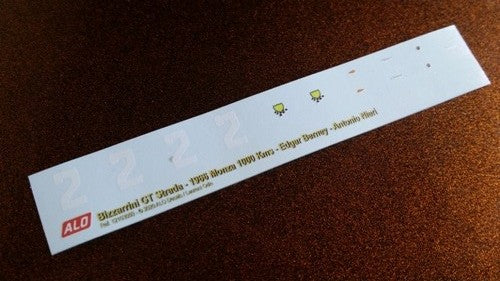 1966 MONZA 1000 KMS # 2 BIZZARRINI GT STRADA EDGAR BERNEY/ANTONIO NIERI 1:43 DECALS