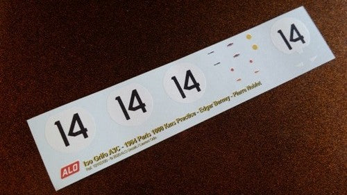 1964 PARIS 1000 KMS PRACTICE #14 ISO GRIFO EDGAR BERNEY/PIERRE NOBLET 1:43 DECALS