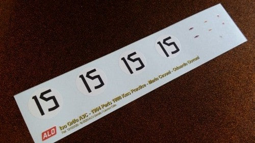 1964 PARIS 1000 KMS PRACTICE #15 ISO GRIFO MARIO CASONI/ODOARDO GOVONI 1:43 DECALS