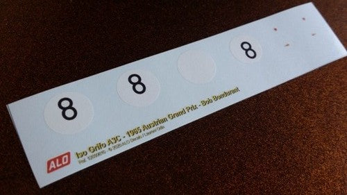 1965 AUSTRIAN GRAND PRIX, ZELTWEG #8 ISO GRIFO BOB BONDURANT 1:43 DECALS