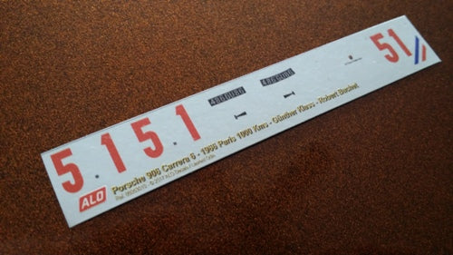 1966 PARIS 1000 KMS #51 PORSCHE 906 GÜNTHER KLASS/ROBERT BUCHET 1:43 DECALS