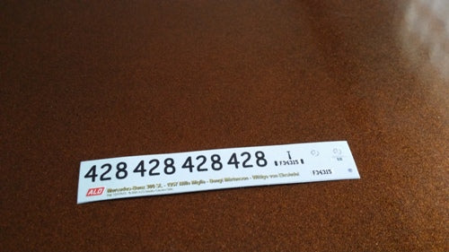 1957 MILLE MIGLIA #428 MERCEDES-BENZ 300SL BENGT MÅRTENSON/WITTIGO VON EINSIEDEL 1:43 DECALS