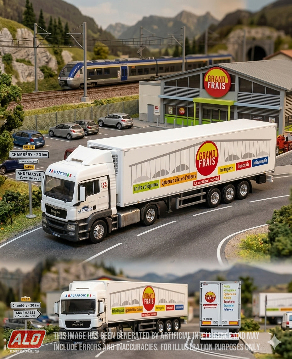 2016-2020 SEMI-TRAILER DECORATION "ALPFROID - GRAND FRAIS" 1:87 DECALS