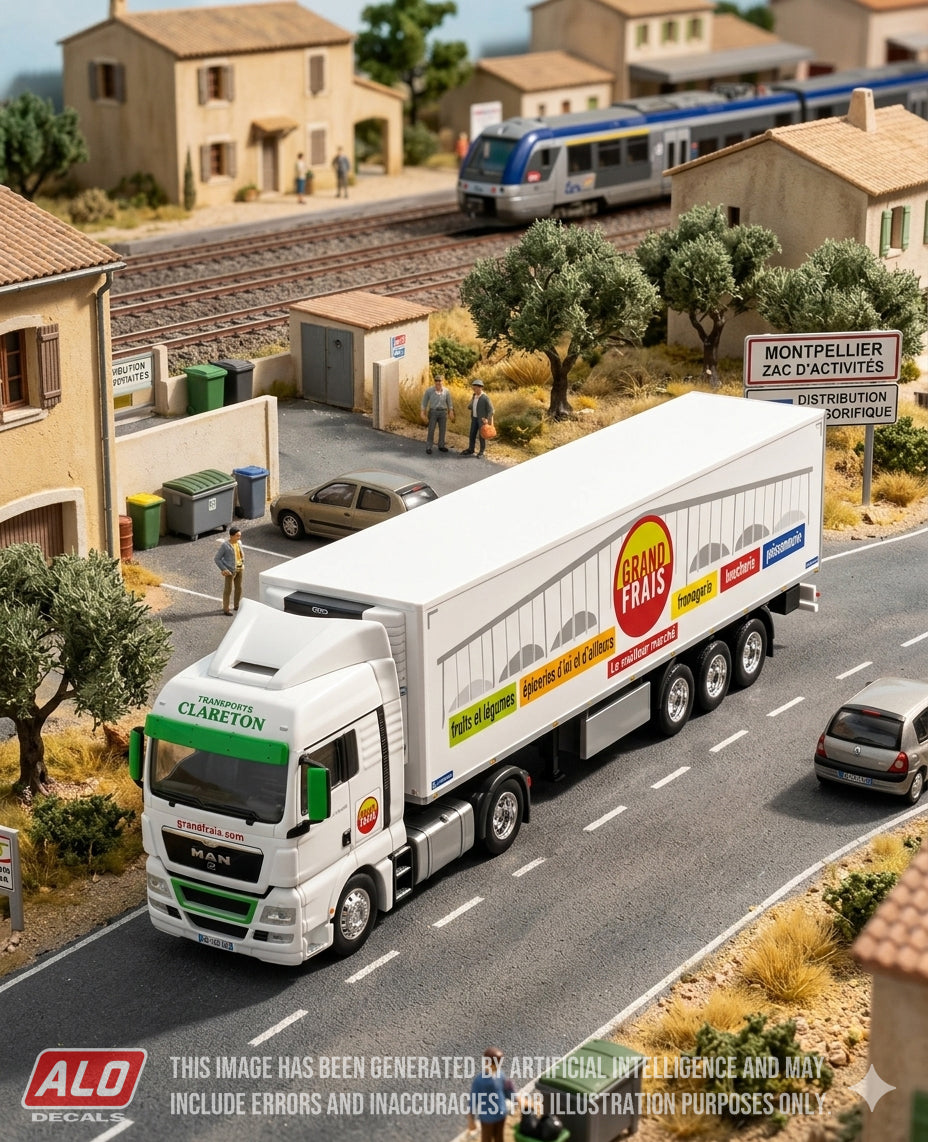 2016-PRESENT SEMI-TRAILER DECORATION "CLARETON - GRAND FRAIS" 1:87 DECALS