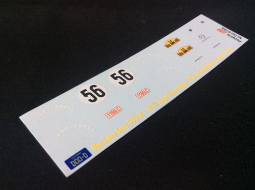 1955 LIEGE-ROME-LIEGE (MARATHON DE LA ROUTE) #56 MERCEDES-BENZ 300SL OLIVIER GENDEBIEN/PIERRE STASSE 1:43 DECALS
