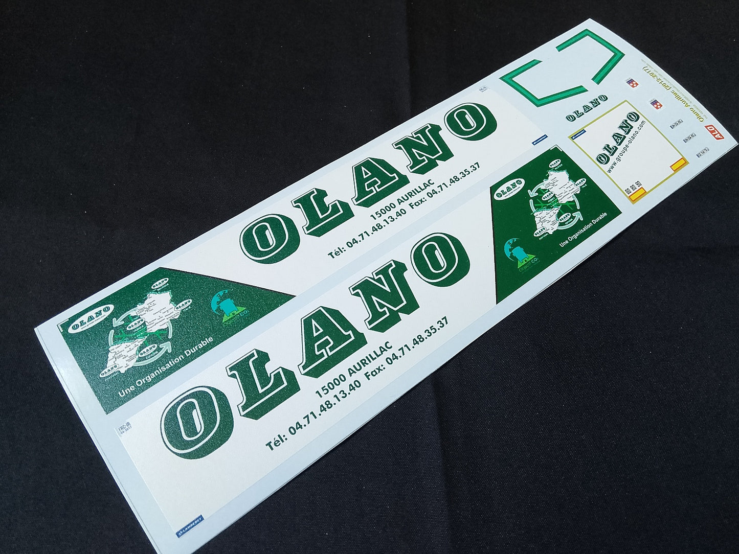 2012-2017 SEMI-TRAILER DECORATION "OLANO - AURILLAC" 1:87 DECALS
