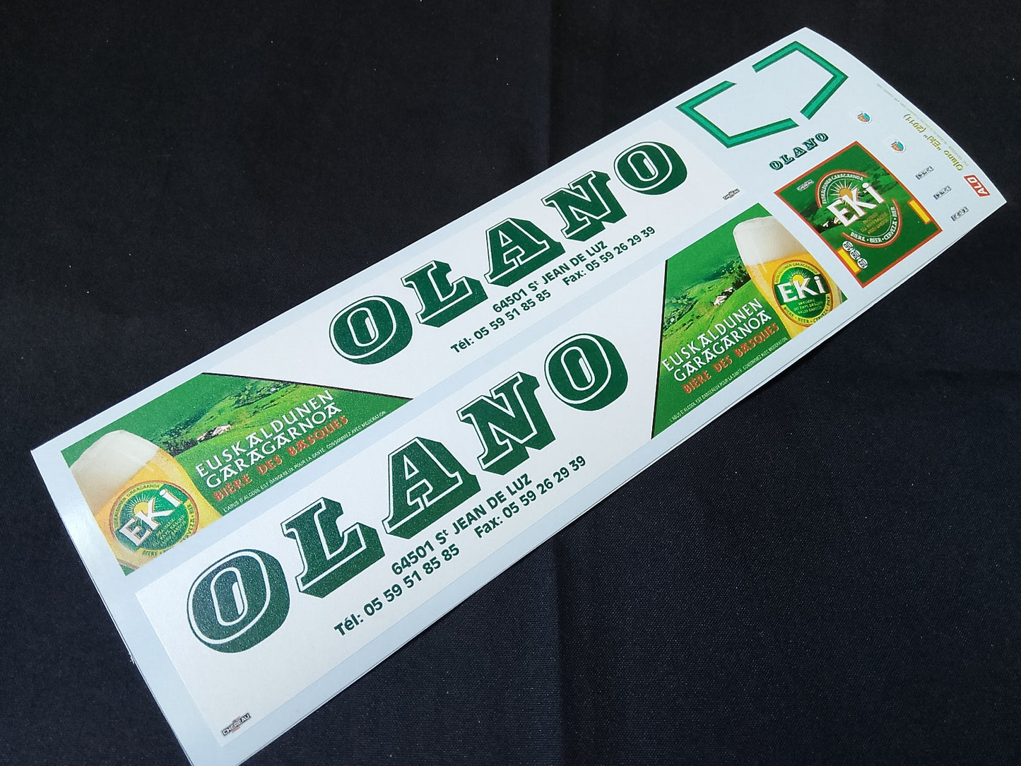 2011 SEMI-TRAILER DECORATION "OLANO - EKI BEER/BIERE" 1:87 DECALS