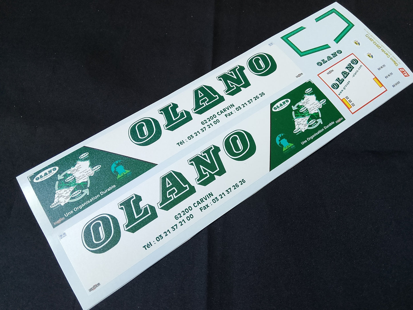 2012-2017 SEMI-TRAILER DECORATION "OLANO - CARVIN" 1:87 DECALS