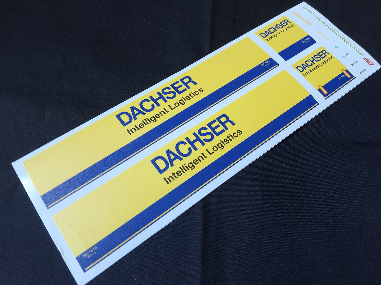 2010'S-PRESENT SEMI-TRAILER DECORATION "DACHSER - INTELLIGENT LOGISTICS" 1:87 DECALS