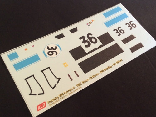 1967 REIMS 12 HOURS #36 PORSCHE 906 BILL BRADLEY/VIC ELFORD 1:43 DECALS